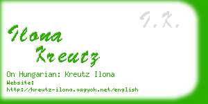 ilona kreutz business card